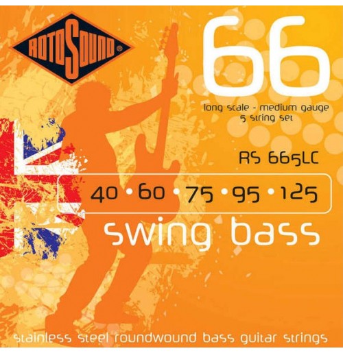 Rotosound RS665LC strune za 5-strun bas kitaro 40-125